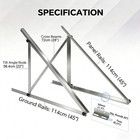 Aeternasol 45in Solar Panel Ground Mount Bracket Roof Surface Adjustable Frame