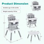 8-in-1 Convertible Baby High Chair Toddler Booster Seat Table Set Adjustable Tra