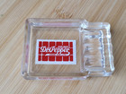 Vintage 1930s Drink Dr  Pepper Good For Life Advertising Ashtray  Art Deco Glass