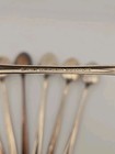    vintage Oneida Community Coronation Silverplate Iced Tea Spoons Set Of 8 Flower