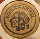 Vintage Railsplitter Coin Club Lincoln  Il Wooden Nickel - Token Illinois