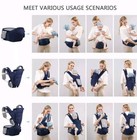 Somito Baby Carrier -  Newborn To Toddler W  Hip Seat  6-in-1 Ergonomic Position