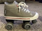 Zinger Roller Derby Roller Skates Size 6 Gray W white Toes And Soles 5015-6569 