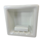 Kohler White Recessed Ceramic Tile Shower Wall Niche Soap Dish Tray Vintage K101