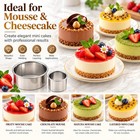 Round Cookie Cutters Set 12 Pieces Biscuit Circle Pastry Cutters Baking