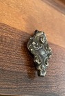 Art Nouveau Chatelaine Purse Clip German Silver Repousse Lady Money Scarf 2   x1 2