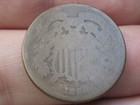 1864 Two 2 Cent Piece- About Good Details  Civil War Type Coin