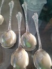 12 Pc Henri Soufflot French Sterling Silver Dessert   Ice Cream Set 950   1000