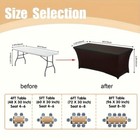 10pcs 6  Ft  Spandex Fitted Stretch Tablecloth Table Cover Wedding Banquet Party