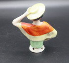 Antique 4  Porcelain Bisque Pincushion Half Doll Spanish Lady Sf3