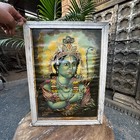 Antique Old Collectible Hindu Lord Shree Ram Old British India Press Litho Print
