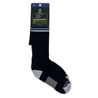 Pear Performance Socks Mens Large Black Blue White Striped Over Calf Soccer New