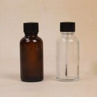 4 Pcs 20ml Empty Refillable Nail Polish Bottles Transparent Glass Nail Varnis   