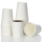 120 Pack 8 Oz Paper Cups  Coffee Cups  White Paper Hot cold Disposable Bevera   