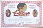 Million Dollar Saloon Specimen Risque Stock Certificate Set Of 3  Pinup Girl Nv