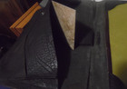 Guy Wright 40 s-50 s Vintage  Folio  Brown Leather 3 Pockets W  Snaps 10  X 12 