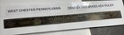 Advertising Brass Ruler 15  Inch Denney Tag Co West Chester Pennsylvania Graphic