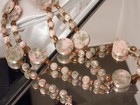Super Cute Vintage 80 s Unakite Disc Necklace 21d4