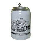 Vintage Leinenkugel Brewing Company Beer Stein 1989 Limited Edition Metal Lid