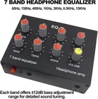 Eq 7 Band Sound Equalizer Home Audio  2 Channel Car Audio Equalizer  3 5mm