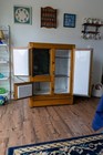 Antique Vintage Oak Ice Box