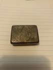 Vintage  900 Sterling Silver Pill Trinket Box With Nice Filigree