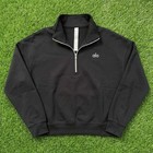Alo Yoga Accolade Fleece Black 1 4 Quarter Zip Pullover Nwt - Sizes S - M - L