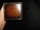 Vintage Wooden Cigarette Box Unusual Hinged Lid Rich Deep Colour And Grain