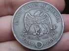 1873 Cc Silver Trade Dollar- Carson City  Vf Details