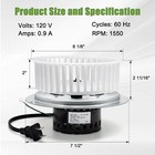 Bathroom Exhaust Fan Motor Blower Wheel For Nutone Broan Qt-110n-b Qt-80-n-b New