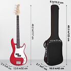 Bass Guitar Bag Gig Case Heavy Duty Durable Waterproof With Straps Black 