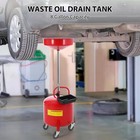 8 Gallon Waste Oil Drain Tank Portable Oil Drain Container Air Operated Drainer