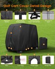 420d Heavy Duty Waterproof 4 Passenger Golf Cart Cover For Club Car Ezgo Yamaha