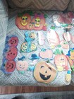 Huge Vintage Lot Of 100  Holloween Window Clings Sm-med-lg Lots Of Variety