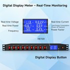9 Outlet Rack Mount Power Strip With Individual Switches  Pdu Surge Protector   