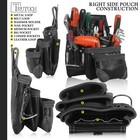 Trutuch Leather Carpenter Tool Belt   18 Pockets   Framers Tool Belt   Handyman