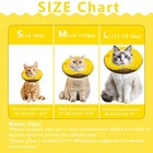 Seyezo Soft Adjustable Cat Cone Collar - Recovery   Lick Prevention For Cats kit