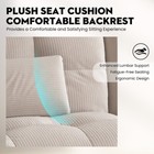 Convertible Futon Sofa Bed Adjustable Backrest Upholstered Couch Easy Assembly