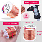 18 Gauge Jewelry Wire For Jewelry Making  Craft Wire Tarnish Resistant Copper Be