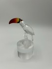 Swarovski Silver Toucan On Frosted Branch Crystal Figurine 3 5    High By 3    Wide