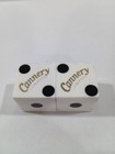 Cannery Casino Las Vegas  Nevada Rare White Dice Pair Great For Any Collection