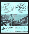 Vintage Brochure   Island Hotel - Cedar Key  Florida - 1950s