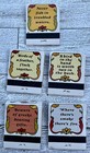 5 Vtg Cliche old Wives    Tales Ohio Match Company Matchbooks Feat  Fish  Horse   