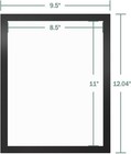 6-pack Magnetic Sign Holders 8 5x11  - Adhesive Frame For Walls   Refrigerators