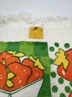 2 Vintage Strawberries Terrycloth Kitchen Dish Towel 80s Red Green Retro Kmart