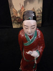 Vintage Chinese Scholar wiseman Porcelain Figurine