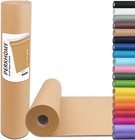 17 5  X 1200   Brown Kraft Paper 70gsm Basis Thick Roll Packaging Shipping New  