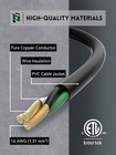 3-prong Splitter Extension Cord 10ft  16awg  Weather-resistant Power Cable