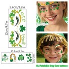 St  Patrick s Day Face Tattoos  28 Pcs Eye Makeup Green Medium  Light Green 