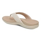 Vionic Tava Toe Post Sandal  Cream Suede - Free Shipping